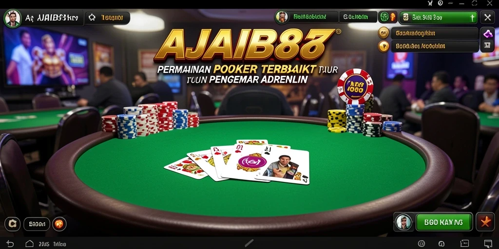 Tampilan gameplay seru dari AJAIB88 yang penuh dengan kegembiraan Poker.