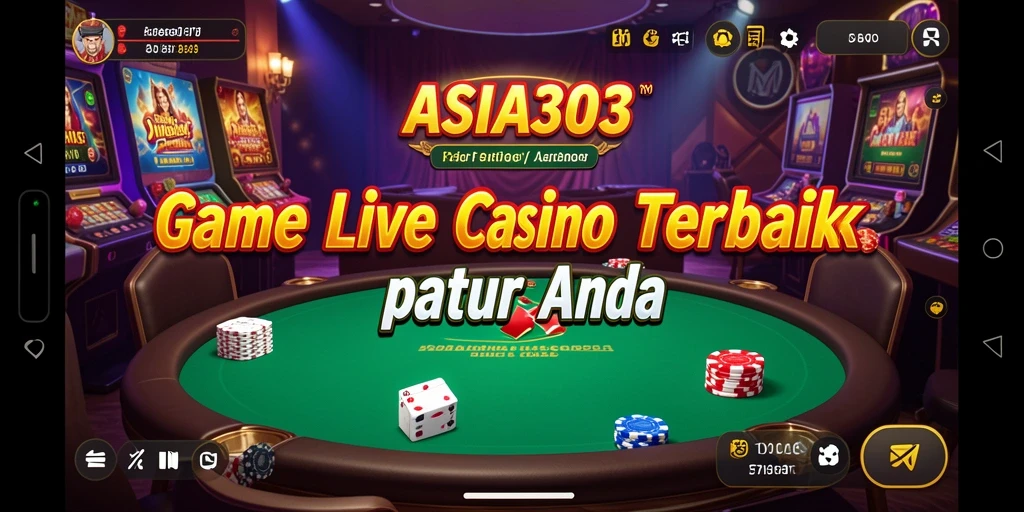 Tampilan menarik gameplay Live Casino ASIA303 dengan dealer langsung.