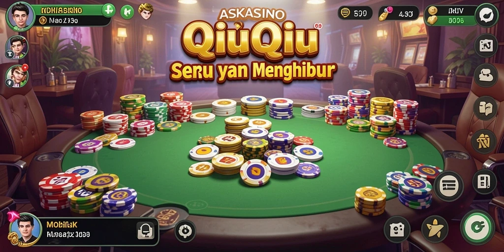 Screenshot gameplay QiuQiu yang seru dan menegangkan di ASKASINO.