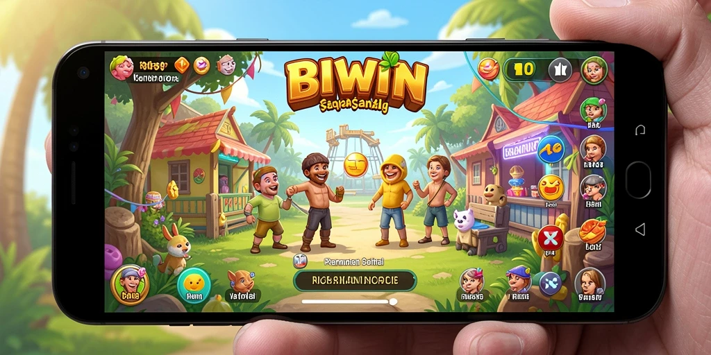 Gameplay seru BIWIN di layar dengan grafis yang memukau.