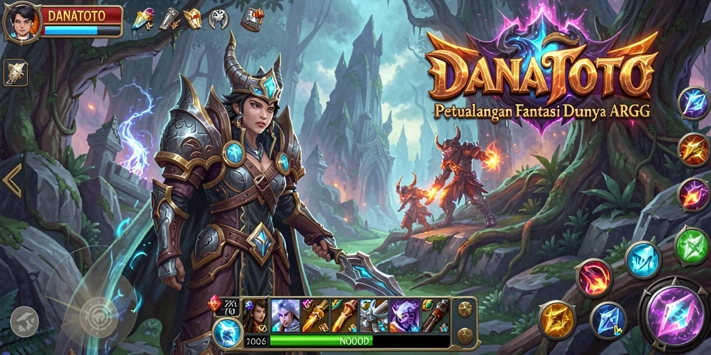 Tampilan gameplay epik dalam petualangan ARPG yang menantang.