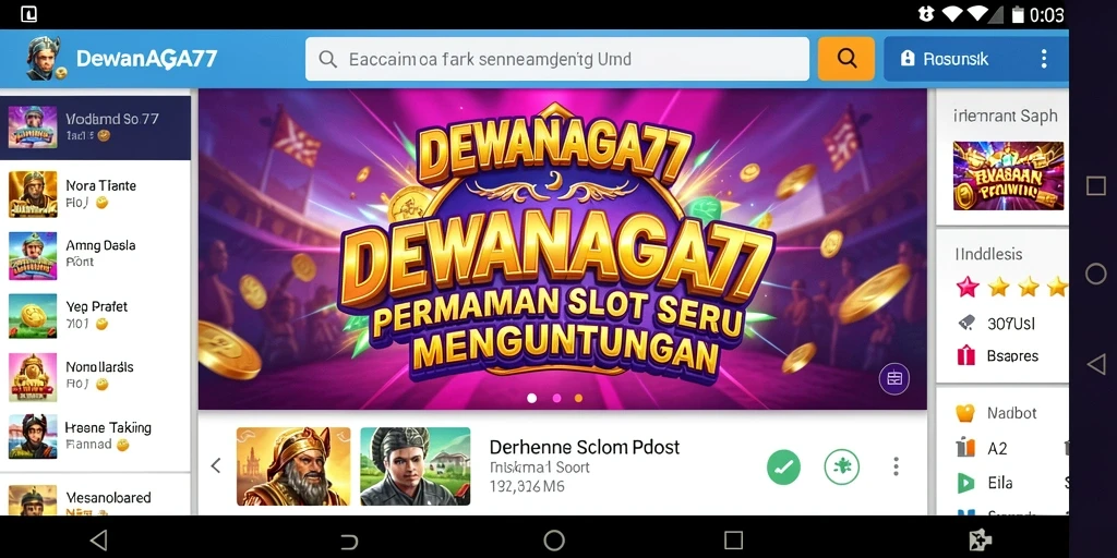 Tampilan menarik dari gameplay Slot di DEWANAGA77