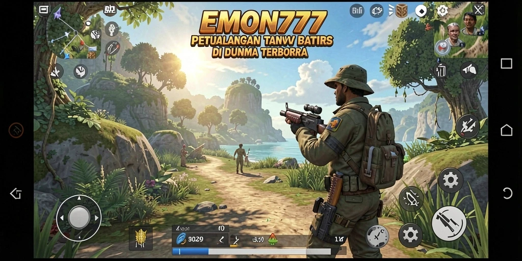 Tangkapan layar EMON777 menampilkan gameplay eksplorasi yang mendalam dan dunia yang luas.