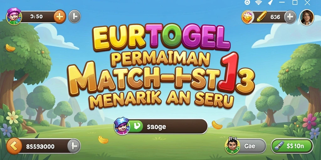 Tampilan gameplay imersif dari EUROTOGEL dalam genre Match-3.