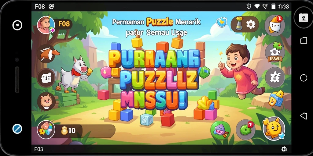 Tampilan gameplay F08 yang seru dan menantang.