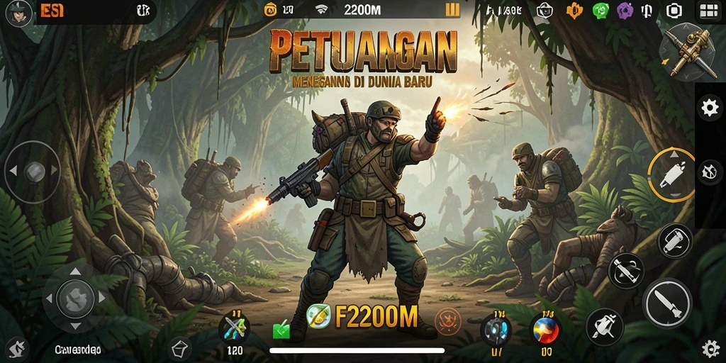 Tampilan gameplay seru dan mendebarkan dari F200M.