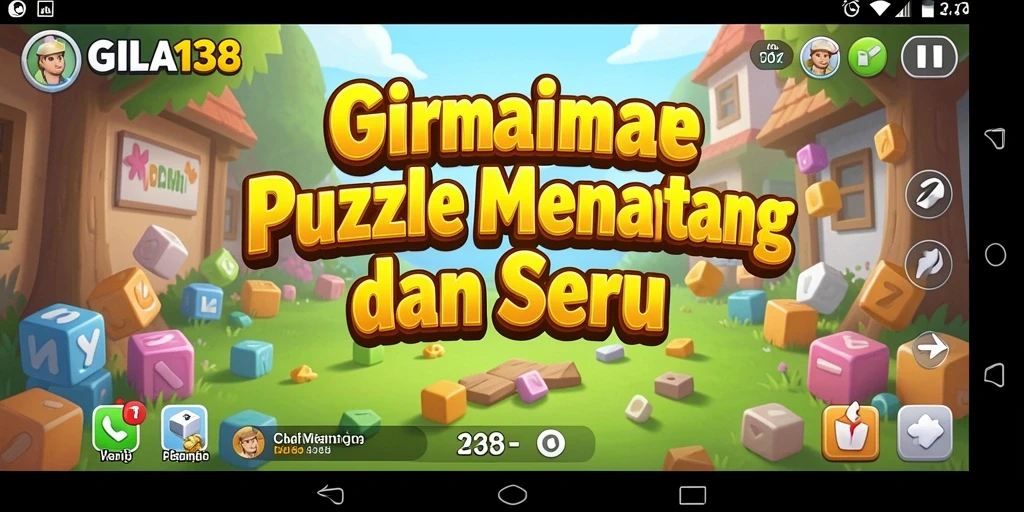 Tampilan menarik dari gameplay puzzle di GILA138.