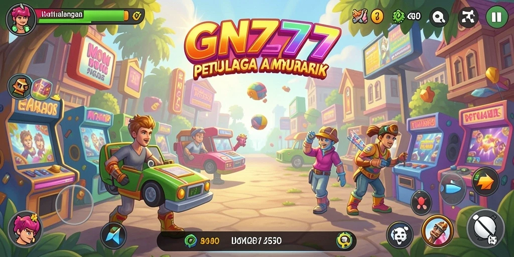 Screenshot gameplay GN777 menampilkan aksi seru dalam game Arcade.