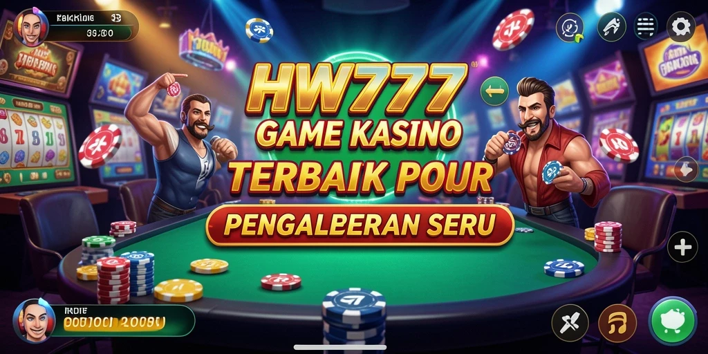 Tampilan permainan Kasino yang mendebarkan dan interaktif.