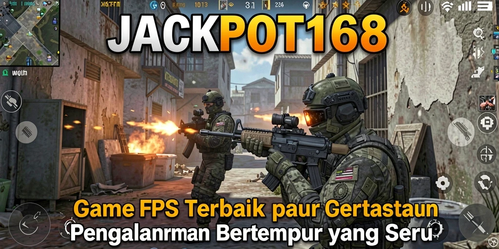 Gameplay seru JACKPOT168 dengan grafis menakjubkan dalam pertempuran FPS.