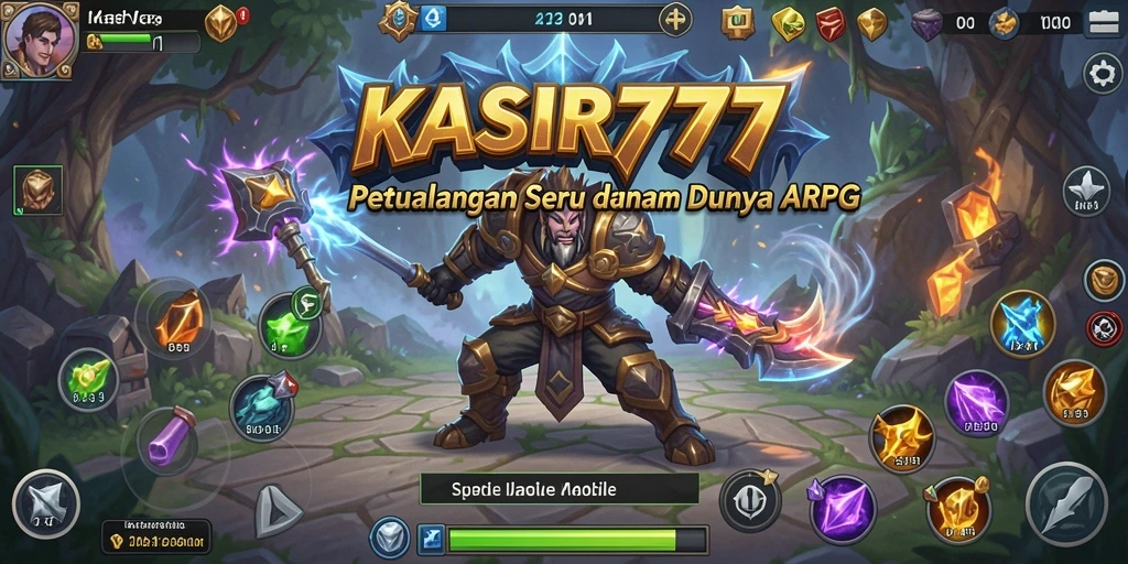 Screenshot gameplay menampilkan pertempuran epik dalam <strong>KASIR777</strong> dengan karakter yang sedang bertarung.