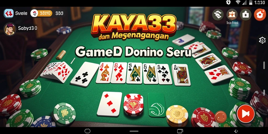 Tampilan gameplay menarik dari KAYA33 dengan pengalaman Domino yang seru.