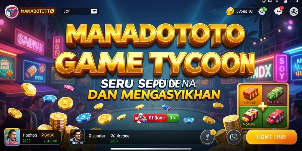 Tampilan gameplay <strong>MANADOTOTO</strong> yang menarik dan penuh strategi Tycoon.