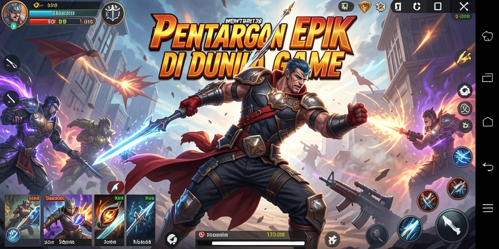 Screenshot gameplay MENTARI138 yang menunjukkan aksi bertarung seru.