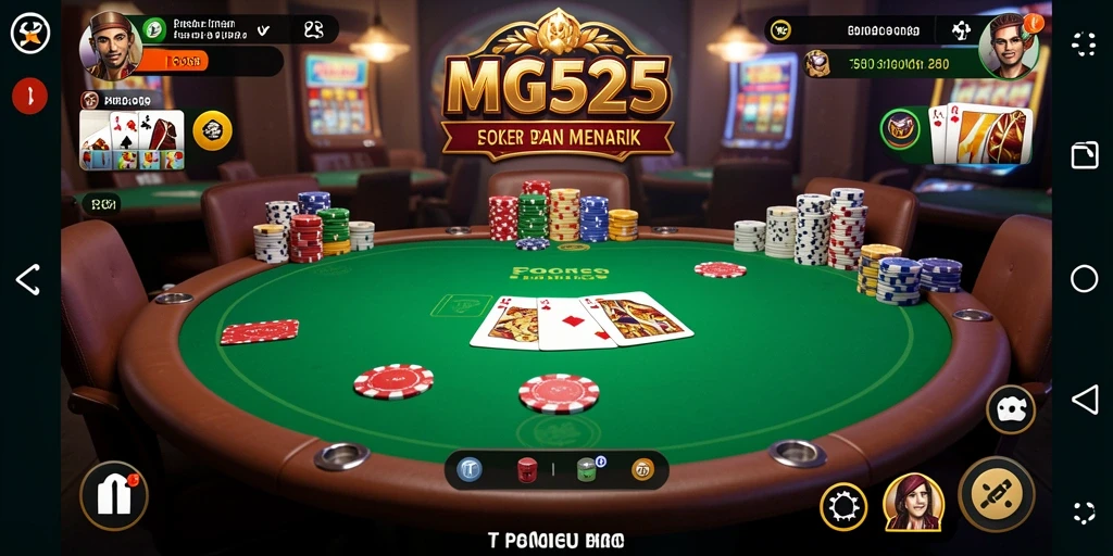Tangkapan layar permainan MG525 menampilkan gameplay Poker yang seru dan menantang.