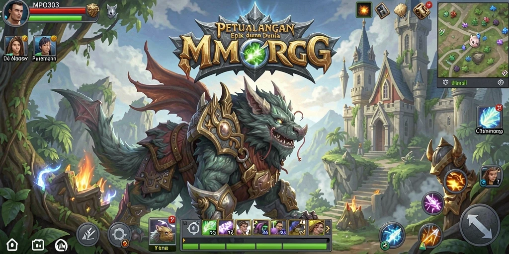 Screenshot menunjukkan pertarungan seru dalam dunia MPO303.