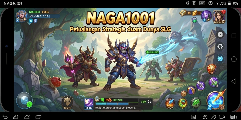 Tampilan menarik gameplay SLG NAGA1001 dengan pertempuran strategis.