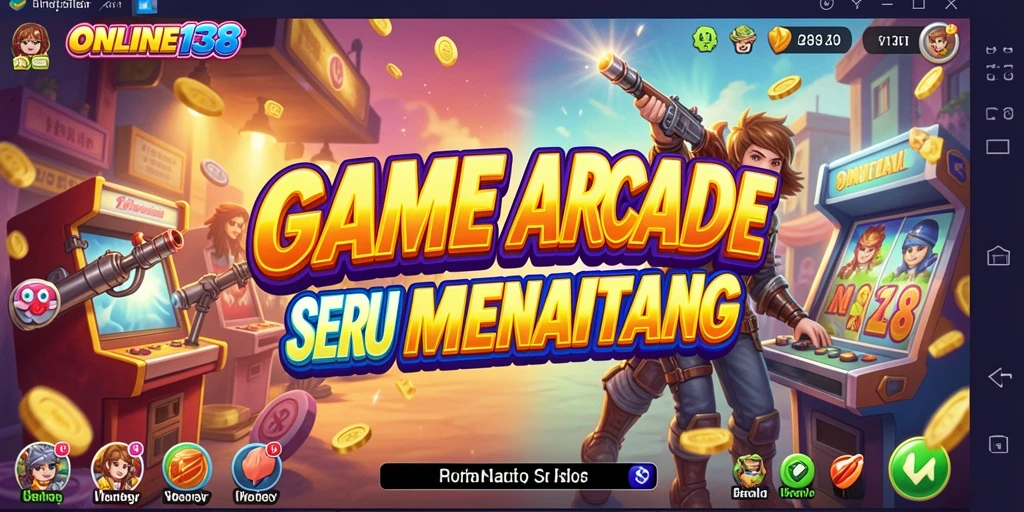 Tampilan gameplay seru dari ONLINE138 dengan aksi Arcade yang cepat.
