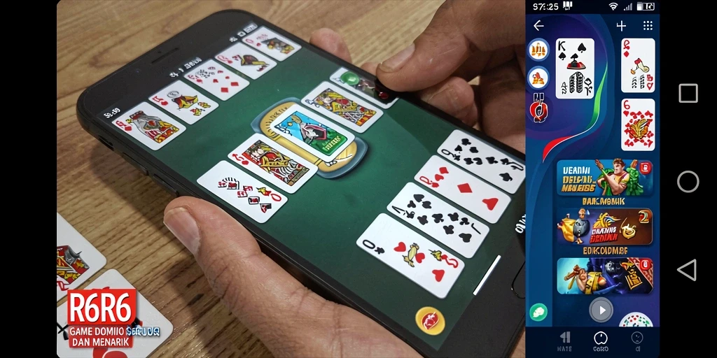 Screenshot gameplay R6R6 yang menunjukkan serunya bermain Domino.