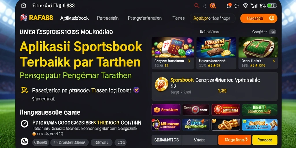 Tampilan menarik dari gameplay Sportsbook di RAFA88.
