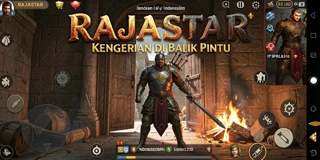 Menggambarkan suasana mencekam dalam permainan RAJASTAR.