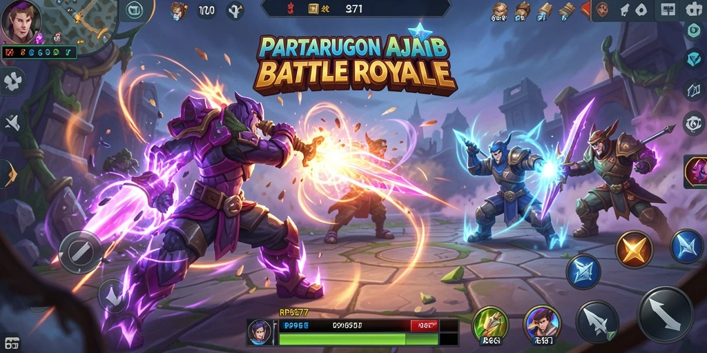 Tampilan menegangkan gameplay Battle Royale di RP6677.