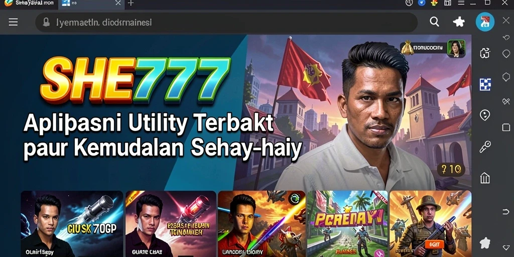 Tampilan antarmuka SHE777 untuk kemudahan pengguna.