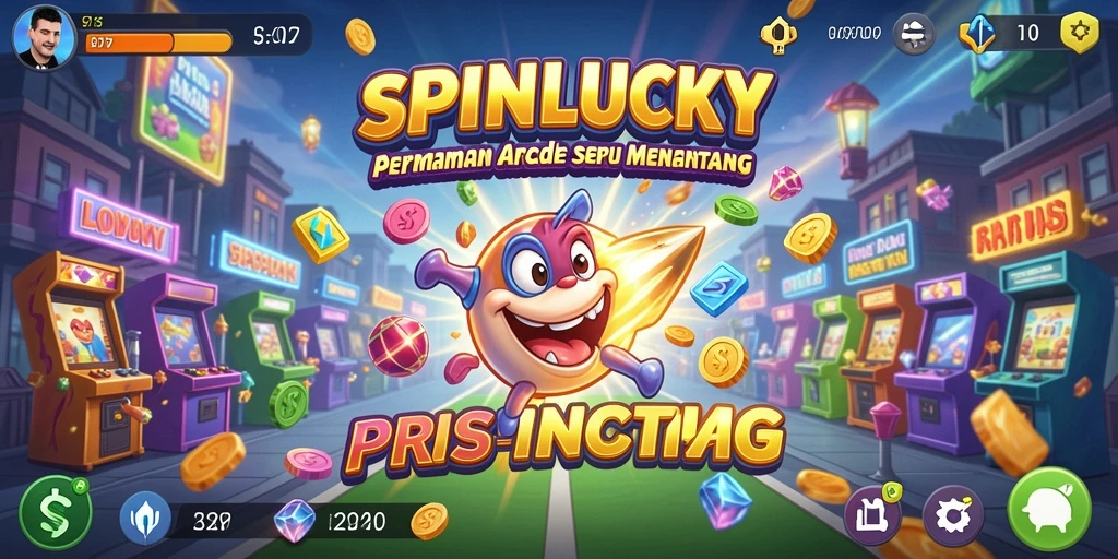 Tampilan gameplay dinamis dan menyenangkan dari SPINLUCKY.