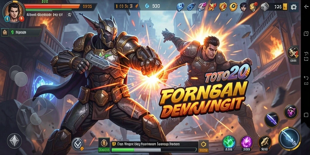 Tampilan gameplay memukau dalam pertarungan sengit di TOTO20.